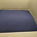 Sundale Outdoor Olefin Chaise Lounge Cushion Set of 2, Water-Resistant Patio Lounge Chair Cushion, Thick Lounger Pad with 4 Straps Navy Blue, 72 x 21 x 4 Inches