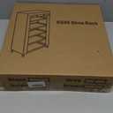 Calmootey 5 Tier Shoe Rack Organizer,Portable Shoe Shelf with Nonwoven Fabric Cover for Closet Hallway,Bedroom,Entryway,Grey