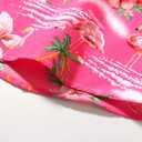 SSLR Pack Hawaiian Shirt for Men Flamingo Short Sleeve Casual Button Down Shirts Summer Beach Shirt (XL)
