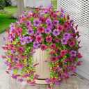 Artificial Fake Flowers Plants for Outdoor UV Resistant Summer Decoration