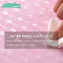 Blush Pink 3D Crystal Plastic Shower Curtain Liner, 72x72 Inch Thin Lightweight Plastic Bathroom Shower Showroom Inner Curtain with Rustproof Metal Grommet Holes and Weighted Magnets