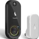 Kangaroo Wireless Doorbell+Chime,HD Camera,Easy Setup,Battery Power,Motion Detection,2.4G WiFi,Real-time Alerts to Phone,Door Bell for Home,Apartment and Office (1 Doorbell+1 Chime)