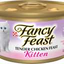 Purina Fancy Feast Kitten Tender Chicken Feast Wet Kitten Food Pate - (Pack of 24) 3 oz. Cans, BB Date: 08/2027