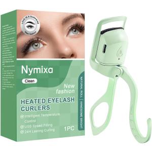 Heated Eyelash Curler, Rechargeable Electric Lash Curler for Women, Fast Heat up, Safe Anti-Burn Eye Lash Curler, Temperature Control, Electric Eyelash Curler Quick Natural Curling for Long Lasting