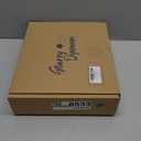 60-Inch Reversible Knit Tree Skirt with Christmas StarInspired Pointed Edge Border and Lace-Up Closures, Machine Washable Thick Acrylic Yarn, Burgundy & White