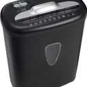 8 Sheet Cross Cut Paper and Credit Card Shredder with 4.1 Gallon Bin, Black