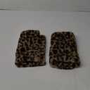 AGOKABA Leopard Print Faux Fur Throw Pillow Covers, 12x20 Inch, Set of 2, Soft Plush Animal Print Decorative Lumbar Cushion Cases for Sofa Bed Chair | Safari-Inspired Decor in Warm Terracotta Brown