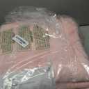 Marvione Bath Towels Set 6 Piece, 100% Turkish Cotton Highly Absorbent and Soft Towels for Bathroom 2 Bath Towels 2 Hand Towels 2 Washcloths, Pink