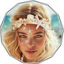 Brishow Mermaid Crowns and Tiaras Seashell Headband Headpiece for Women and Girls