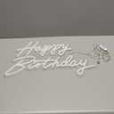Happy Birthday Neon Sign for Wall Decor, LED Happy Birthday Light Up Sign, USB Powered Dimmable Neon Light for Birthday Party Decorations Backdrop, Warm White