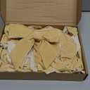 24 Pcs Velvet Christmas Bows for Christmas Tree 4.72" Rustic Crafts Gift Velvet Ribbon Twist Tie Bows for Xmas Wreaths Garland Gift Wrapping Wedding Decor(Light Khaki)