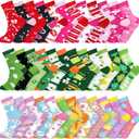 36 Pairs Easter Socks Gifts Women Bunny Egg Heart Shamrock Socks Bulk Soft Stretchy for Women Easter Holiday Gift