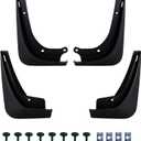 Amooca Mud Flaps Customized for Tesla Model 3 Year 2016-2023 No-Drill Splash Guards Mudguards with Hardware Front & Rear 4pc Set