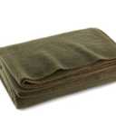 Heavy Army Green Blanket 82"x126"
