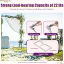 10x20ft Heavy Duty Pipe and Drape Backdrop Kit,Wedding Backdrop Stand for Party Event, Trade Shows & Wedding Decor Celebration Photography Stage