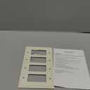 Henne Bery Modern Edge Decorative Wall Plate Switch Plate Outlet Cover, Durable Solid Zinc Alloy (Quad Decorator, Light Almond)