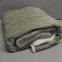 ACCU-WARMTH Heated Blanket Throw Size - Waffle Heating Blanket Fast Warming with 6 Heat Settings & 4 Hours Auto-Off, 50"x60", Sage Green