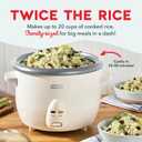 Dash Family Sized Rice Cooker - Large-Capacity Rice Cooker - Features Ceramic, Nonstick Surface & Keep Warm Function - Great for Convenient Meal Prep & Family Meals - 20-Cup Capacity