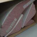 4PCS Orthopedic Bed Wedge Pillow Set for Post Surgery Recovery - Adjustable Memory Foam Support Pillows for Back/Leg/Shoulder Pain Relief, Acid Reflux & Anti Snoring Sleeping System, Pink