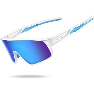 Lamicall Polarized Kids Baseball Sunglasses for Age 8-14 - UV400 Protection Sports Cycling Sun Glasses for Boys Girls Youth