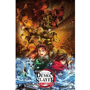 Demon Slayer: Infinity Castle (2025) - Group Key Art Wall Poster, 34L" x 22.4W", Unframed Version