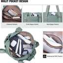 ROULENS Small Gym Bag for Women 2 Set Mini Gym Duffle Bag with Wet Compartment and Coin Wallet, Gym Tote Bag for Workout/Sport/Travel