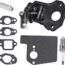16620-Z8D-305 Thermo Wax Assembly with 16600-Z8B-900 Choke Control with Spark Plug Gaskets for Honda GCV160 GCV160A0 GCV160LA0 GCV160LA1 GCV190 GCV190LA HRX217 HRR216 Lawn Mower Engine Parts