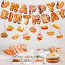 Hotdog Birthday Party Decorations, Fast Food Burger Party Decorations for Sausage Food Party Hot Dog Party Supplies