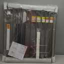 Cumbor 29.7-57" Extra Wide Baby Gate for Stairs, Mom's Choice Awards Winner-Dog Gate for Doorways, Pressure Mounted Walk Through Safety Child Gate for Kids Toddler, Tall Pet Puppy Fence Gate, Brown