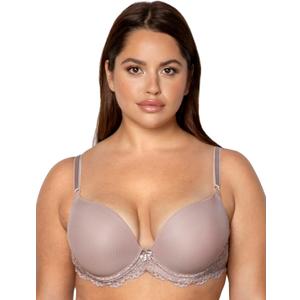 Smart & Sexy Women's Signature Lace Push-up Bra - Perfect for Seeking Effortless Style and Comfort (36C, Bark)