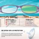 Reading Glasses Blue Light Blocking, 5-Pack Reading Glasses for Women with Comfort Spring Hinges, Anti UV/Glare Readers 2.50