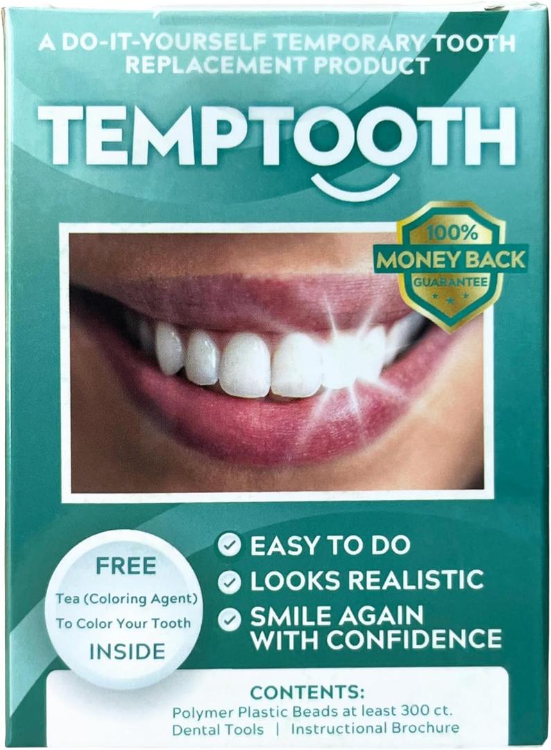 Temptooth Tooth Replacement Product with Coloring Material