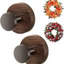 Wreath Hanger for Front Door, Heavy Duty Suction Cup Reef Hook for Glass Window/Over Door/Outdoor, Christmas/Thanksgiving/Halloween/July 4th/Easter/Valentine/Fall/Summer/Spring