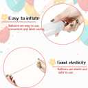 100Pcs 260 Balloons White Long Balloons for Balloon Garland Thickening Skinny Latex Twisting Balloon for Animals Modeling Christmas Birthday Wedding Party Decorations
