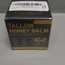 Organic Beef Tallow Honey Balm for Skin & Face, Whipped Beef Tallow Face Moisturizer with Raw Honey, Grass Fed Cow Beef Tallow Cream, All Natural Pure Body Lotion for Women & Men, Unscented 4.2 OZ