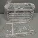 Hair Dryer Holder 3 in 1 Hair Tool Organizer Djustable Height Wall Mounted/Cabinet Door Bathroom Organizer Under Sink for Flat Irons, Curling Wands, Hair Straighteners (White)