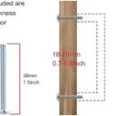 KHTUMEWARE 20 Pack 6-1/4 Inch Cabinet Handles - Antique Brass, Brushed, Drawer Pulls and Cupboard Handles