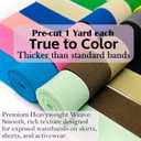 1 Inch Wide Colored Elastic Band for Sewing, Double-Side Knit Elastic Bands for Waistbands, Heavy Stretch Elasticity Elastic for Pants, Skirts & DIY Crafts (12 Color, Total 12 Yards)