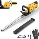 Electric Hedge Trimmer Cordless, Compatible with Dw 20V MAX Battery, Lightweight Hedge Trimmers,3000RPM 180 Rotating Head,3/4" Blade Gap(Battery Not Included)