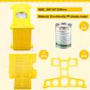Chunful 1 Set Transport Bee Cage with Feeder Jars Beekeeping Queen Cage Bee Hives Boxes Starter Kit for Queen Rearing Hive Transport, Not Include Live Bees, 366*197*259mm
