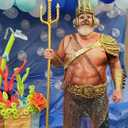 Goodstoworld Unisex 3D Fake Abs T Shirts Shredded Chest Printed Short Sleeve Costume Novelty Tees Shirt (Muscle Chest-2)