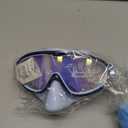 2 Pack Kids Swim Goggles with Nose Cover for 3-12 Anti-UV Anti-Fog Pool Water Swimming Goggles Boys Girls Youth Toddler
