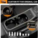 Center Console Cup Holder Compatible with Jeep Wrangler(JL) /Gladiator(JT) 2018-2025, Cupholder Coaster Liner Insert Drink Silicone Cup Holder for 2018-2025 Jeep Wrangler Accessories