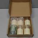 6 Pack Flickering Flameless Votive Candles with Timer and Remote, Battery Operated Long Lasting 300+ Hours, Small Pillar LED Fake Candles for Wedding Home Decor, Acrylic Shell, 2" x 3"