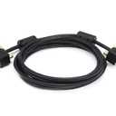 Monoprice Ultra Slim SVGA Monitor Cable - Male to Male, With Ferrites, Gold Plated Connector 30/32AWG, 6 Feet, Black