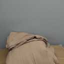 Litanika Taupe Comforter Set Full Size, 3 Pieces Solid Bedding Comforter Set, All Season Fluffy Bed Set (79x90In Comforter & 2 Pillowcases)