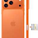 TORRAS Shockproof for iPhone 17 Pro Max Case with Camera Control Button, [12FT Military Grade Drop Protection] Enhanced Grip & Soft Touch Translucent 17 Pro Max Case with DIY Buttons, Neon Orange