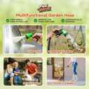 Flexi Hose Expandable Garden Hose with 8 Function Nozzle, 50FT - Lightweight Retractable Garden Hose, Water Hose - No-Kink Flexibility, 3/4 Inch Solid Brass Fittings and Double Latex Core