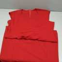 Allegra K Womens Work Sheath Dress Sleeveless Business Pencil Dresss (Red, XL)