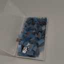 LITMIND Stained Glass Mosaic Tiles Kit for Crafts - Blue & Purple Alternating, 240 Pieces, 5 Shapes Mixed (Rectangle, Triangle, Rhombus, Square, Leaf) - Ideal for Mosaic Art Projects (Opaque)